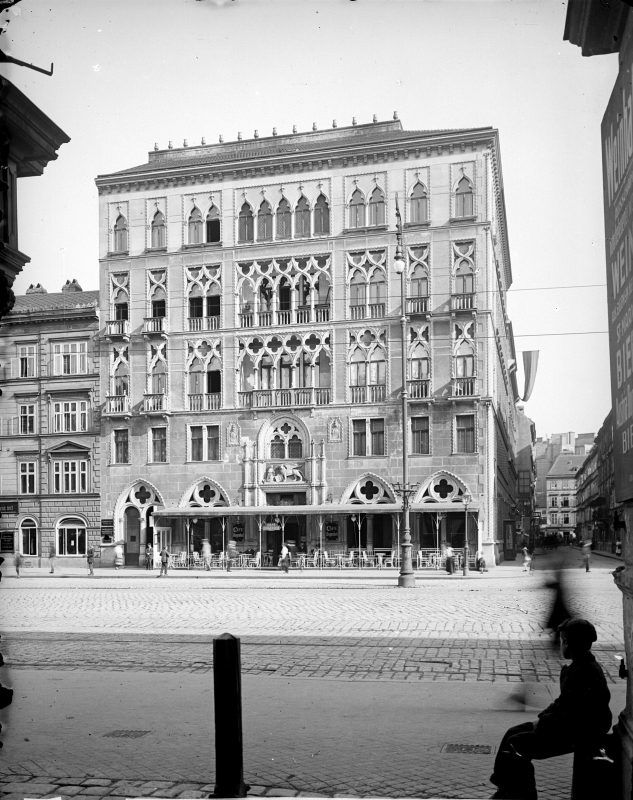 Der Dogenhof in der Praterstraße um 1900. © ÖNB Bildarchiv und Grafiksammlung